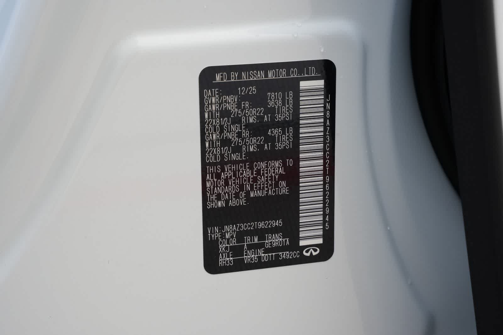 2026 INFINITI QX80 AUTOGRAPH