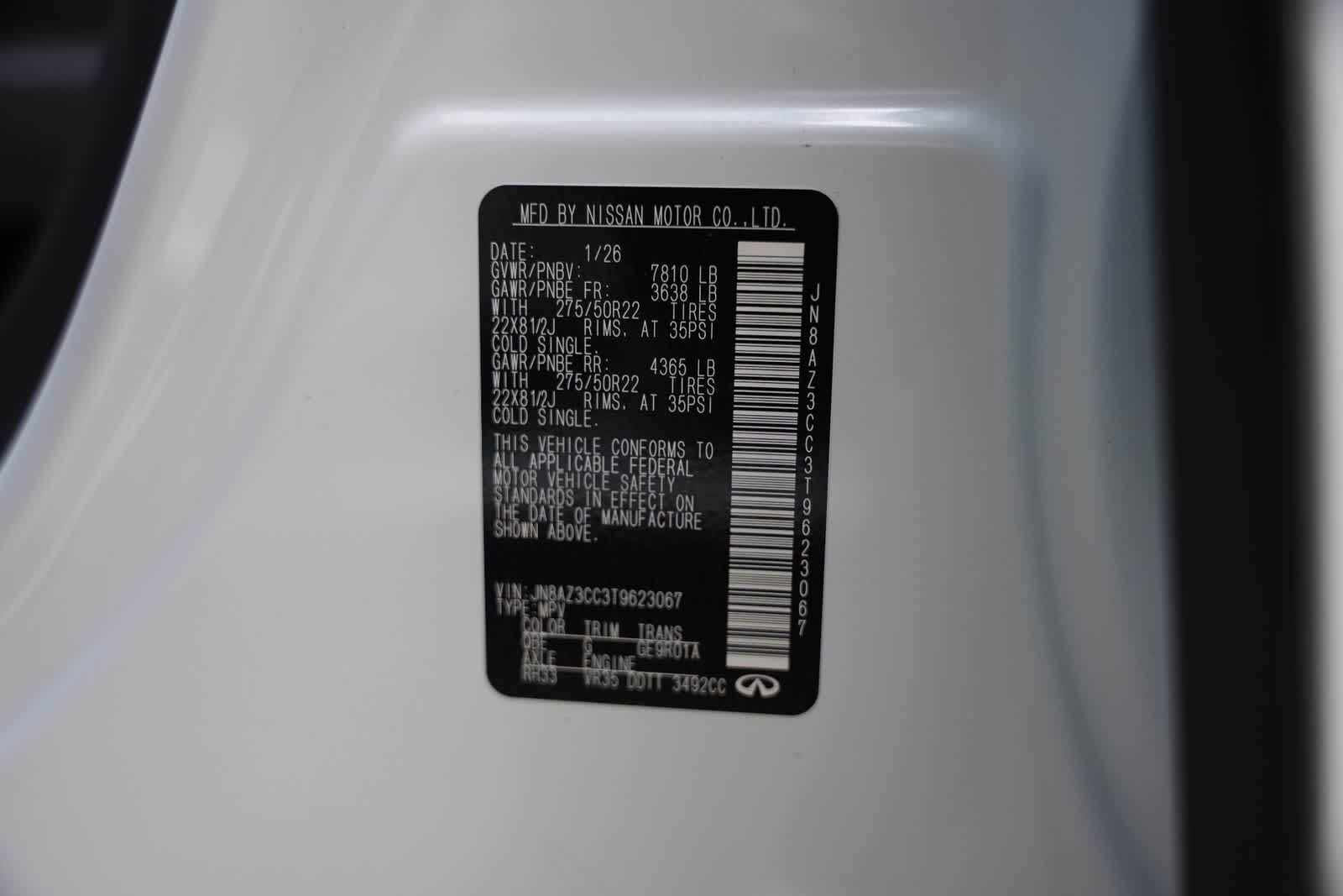 2026 INFINITI QX80 AUTOGRAPH