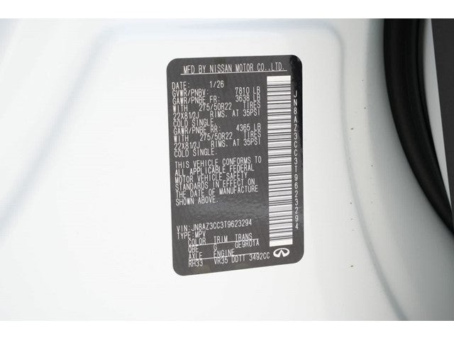 2026 INFINITI QX80 AUTOGRAPH