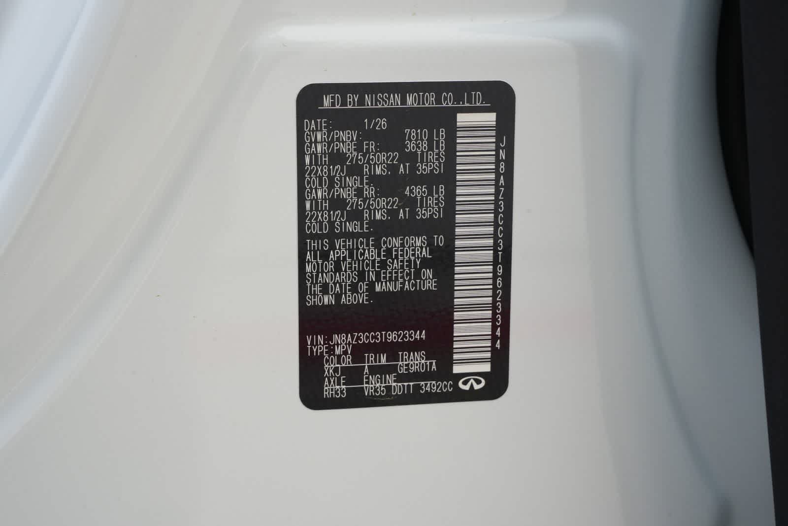 2026 INFINITI QX80 AUTOGRAPH