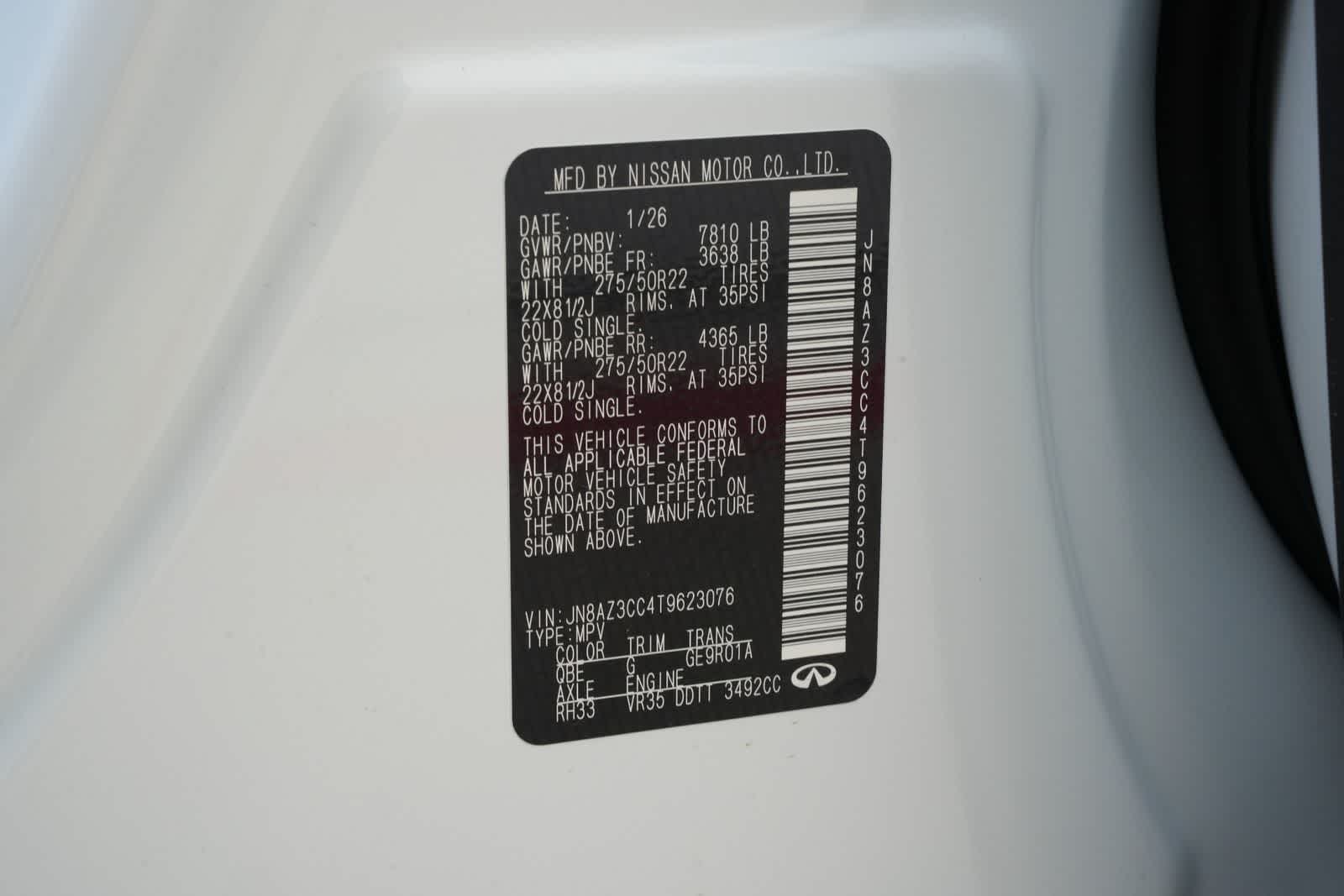 2026 INFINITI QX80 AUTOGRAPH