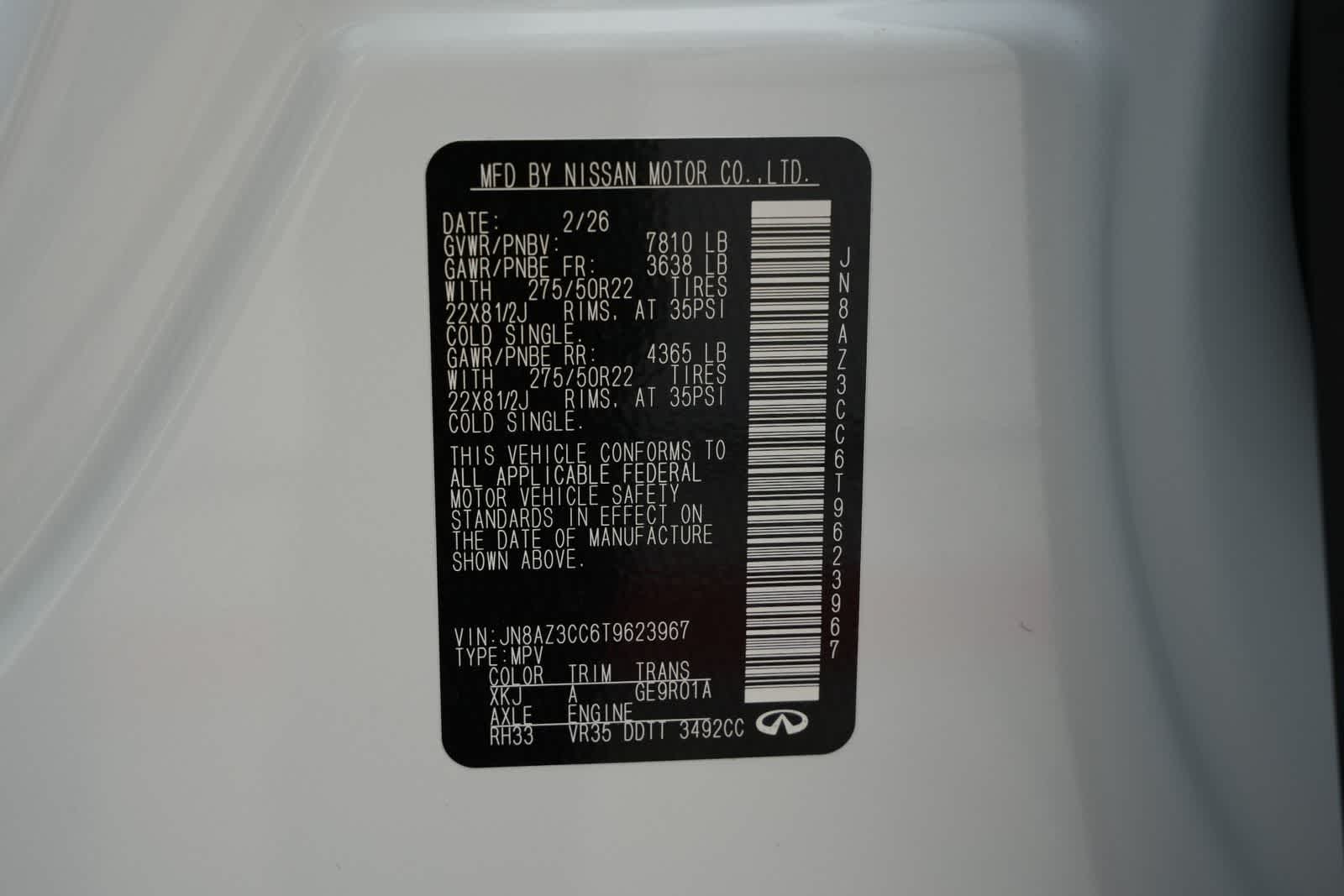 2026 INFINITI QX80 AUTOGRAPH