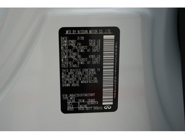 2026 INFINITI QX80 AUTOGRAPH