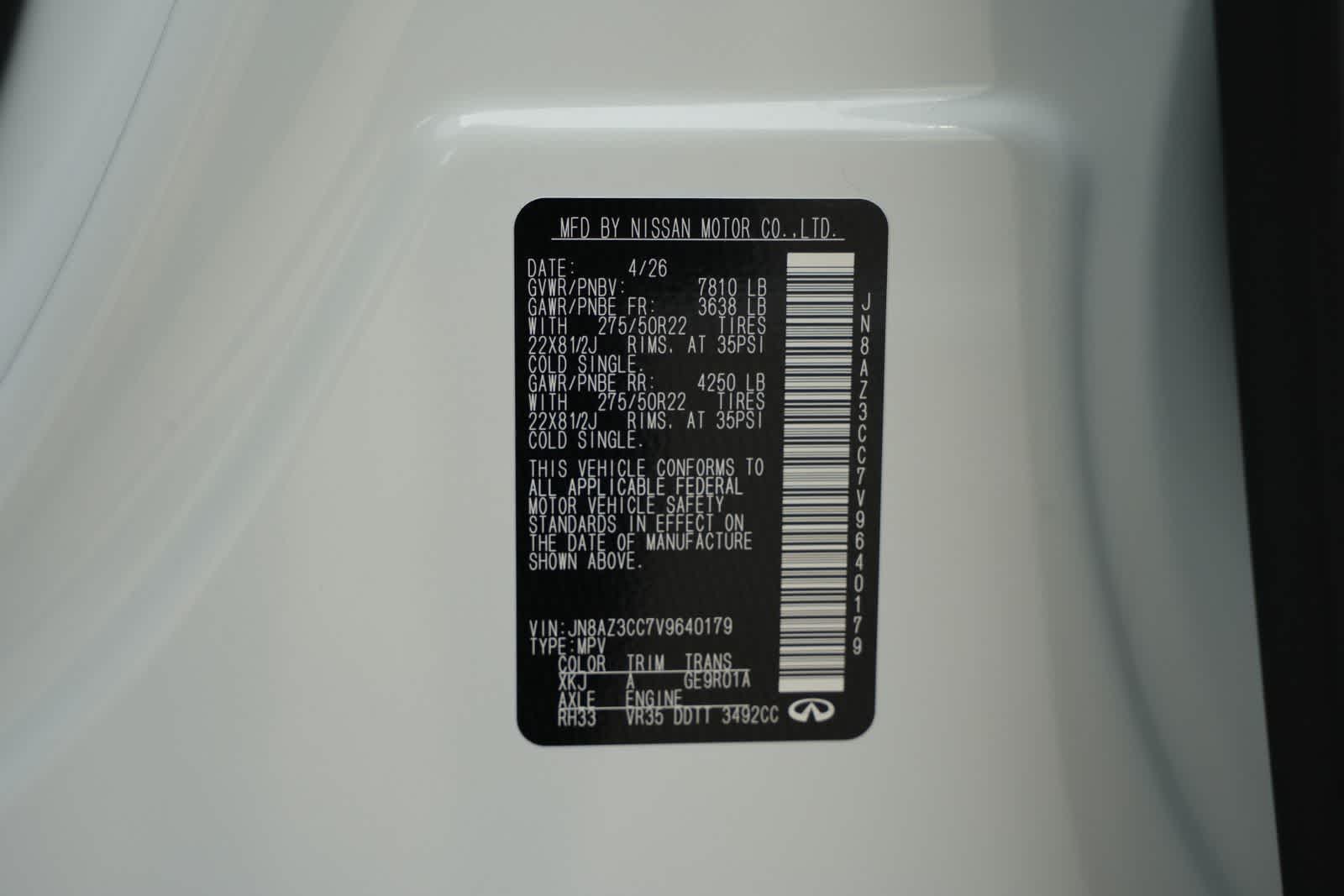 2027 INFINITI QX80 AUTOGRAPH