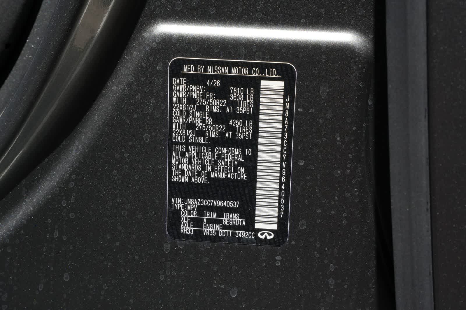 2027 INFINITI QX80 AUTOGRAPH