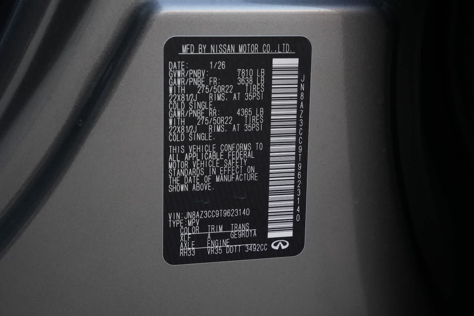 2026 INFINITI QX80 AUTOGRAPH