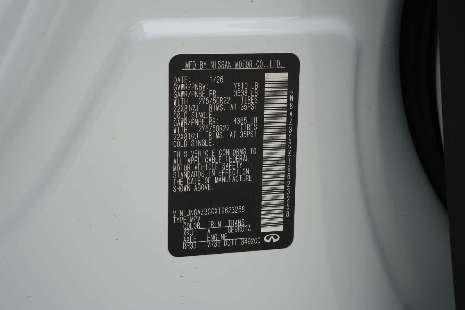 2026 INFINITI QX80 AUTOGRAPH