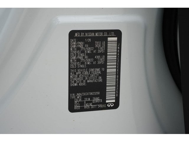 2026 INFINITI QX80 AUTOGRAPH