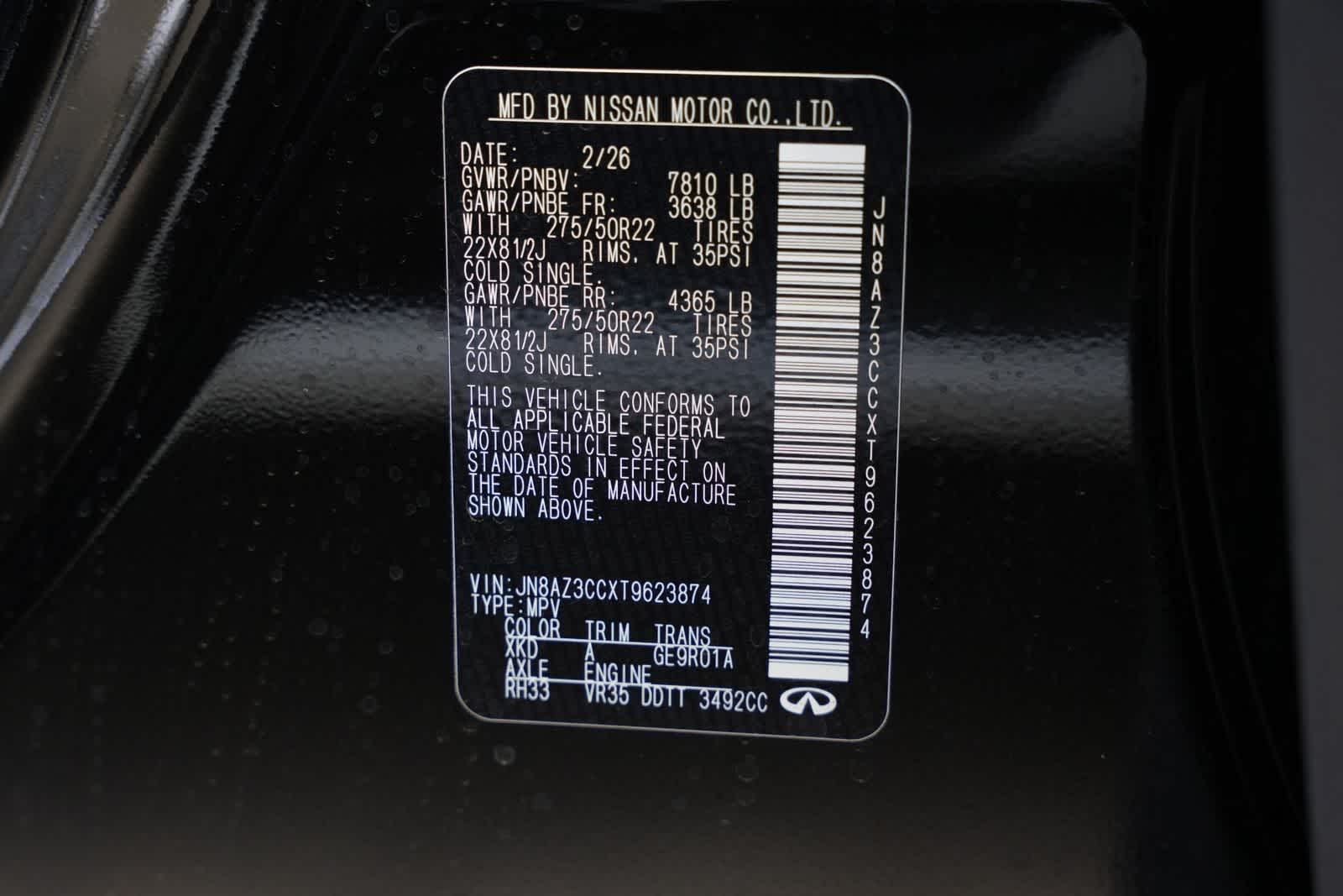 2026 INFINITI QX80 AUTOGRAPH