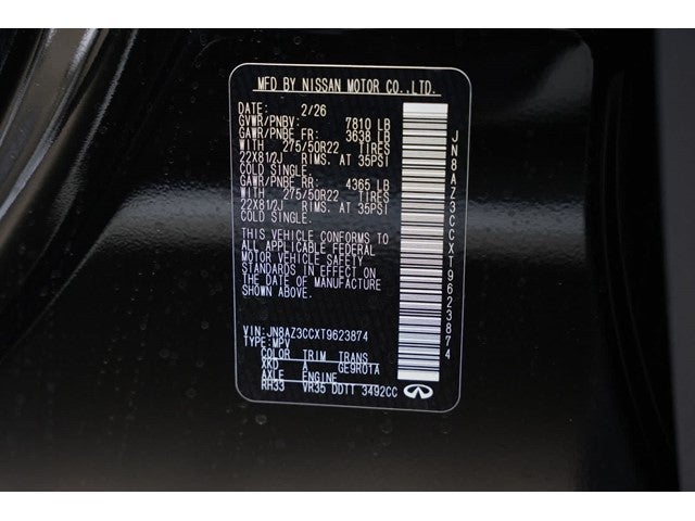 2026 INFINITI QX80 AUTOGRAPH