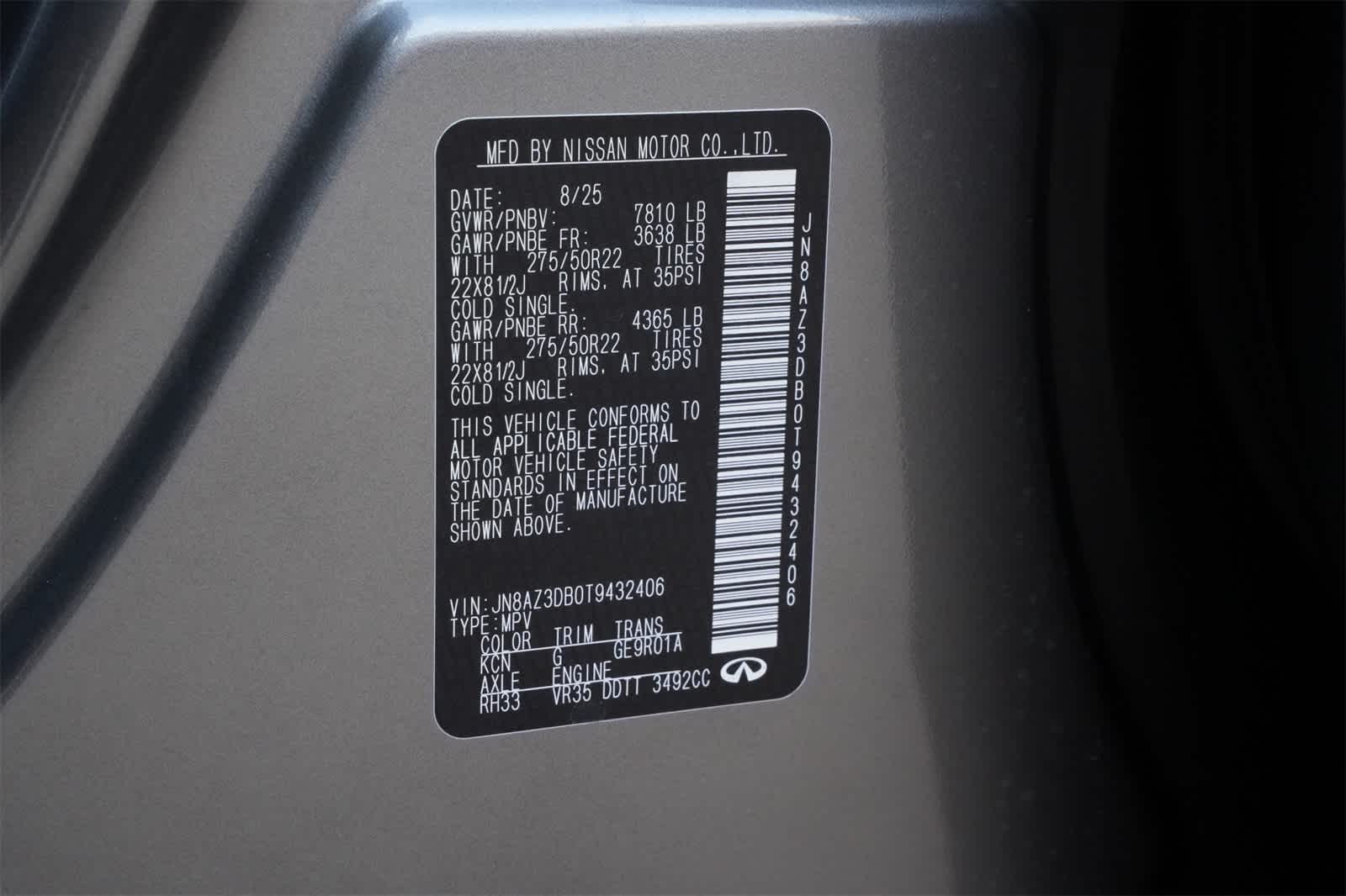 2026 INFINITI QX80 Sport 4WD