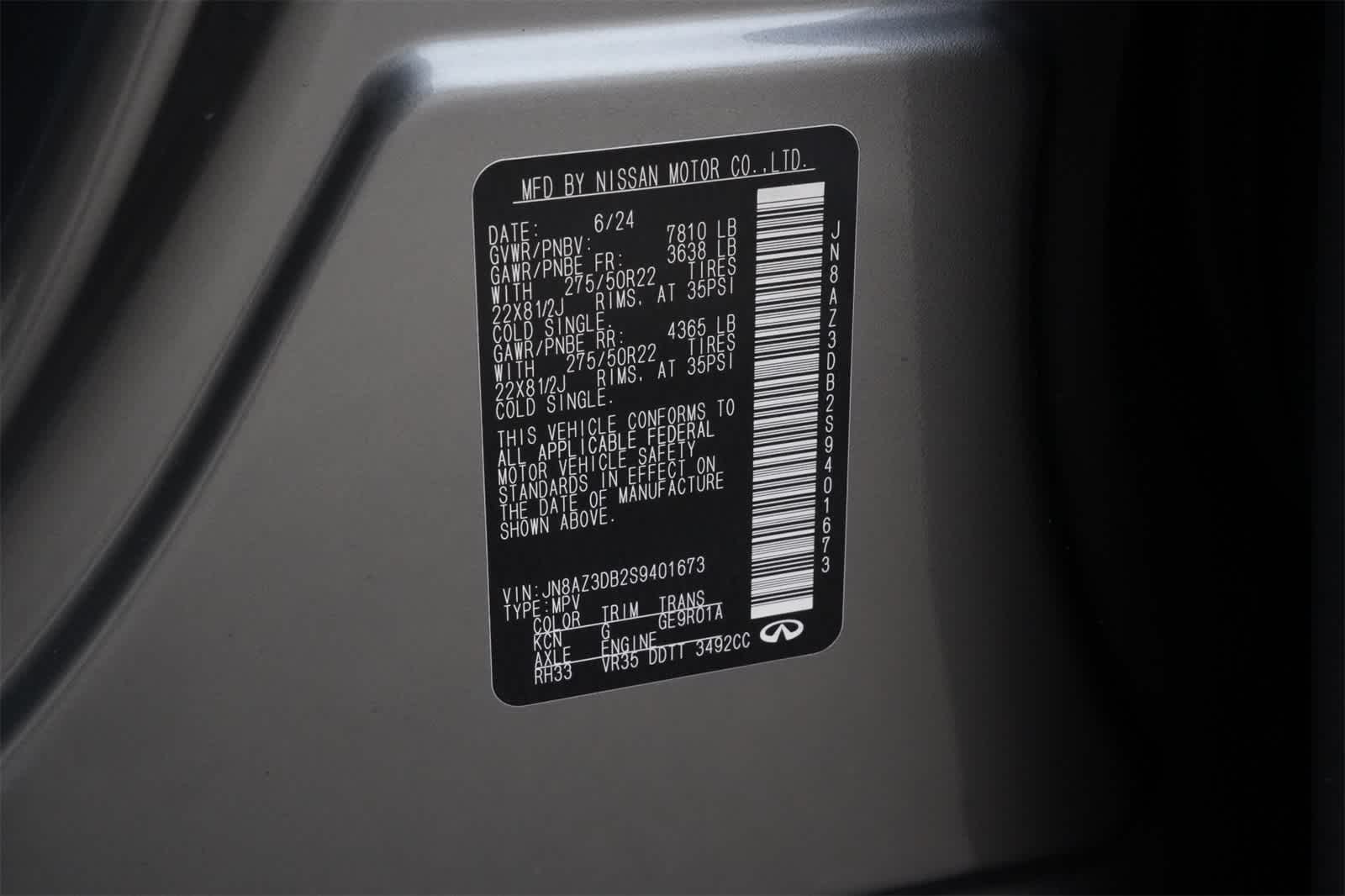 2025 INFINITI QX80 Sensory 4WD