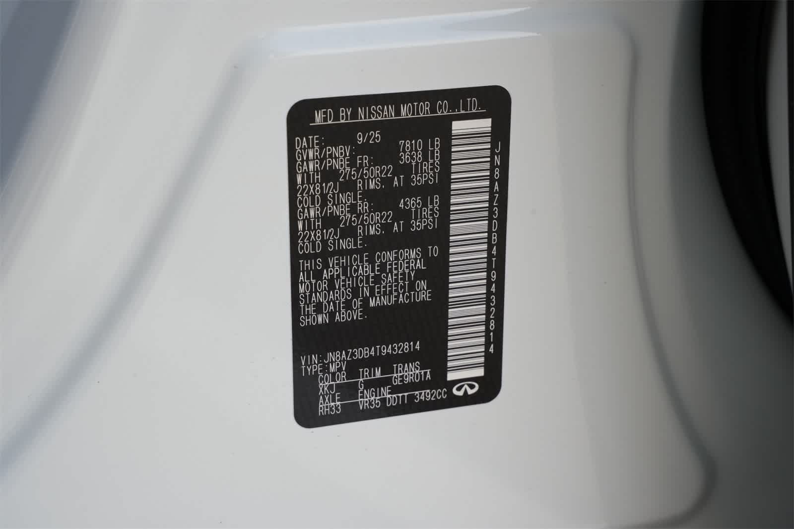 2026 INFINITI QX80 SPORT