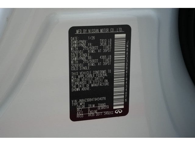 2026 INFINITI QX80 SPORT