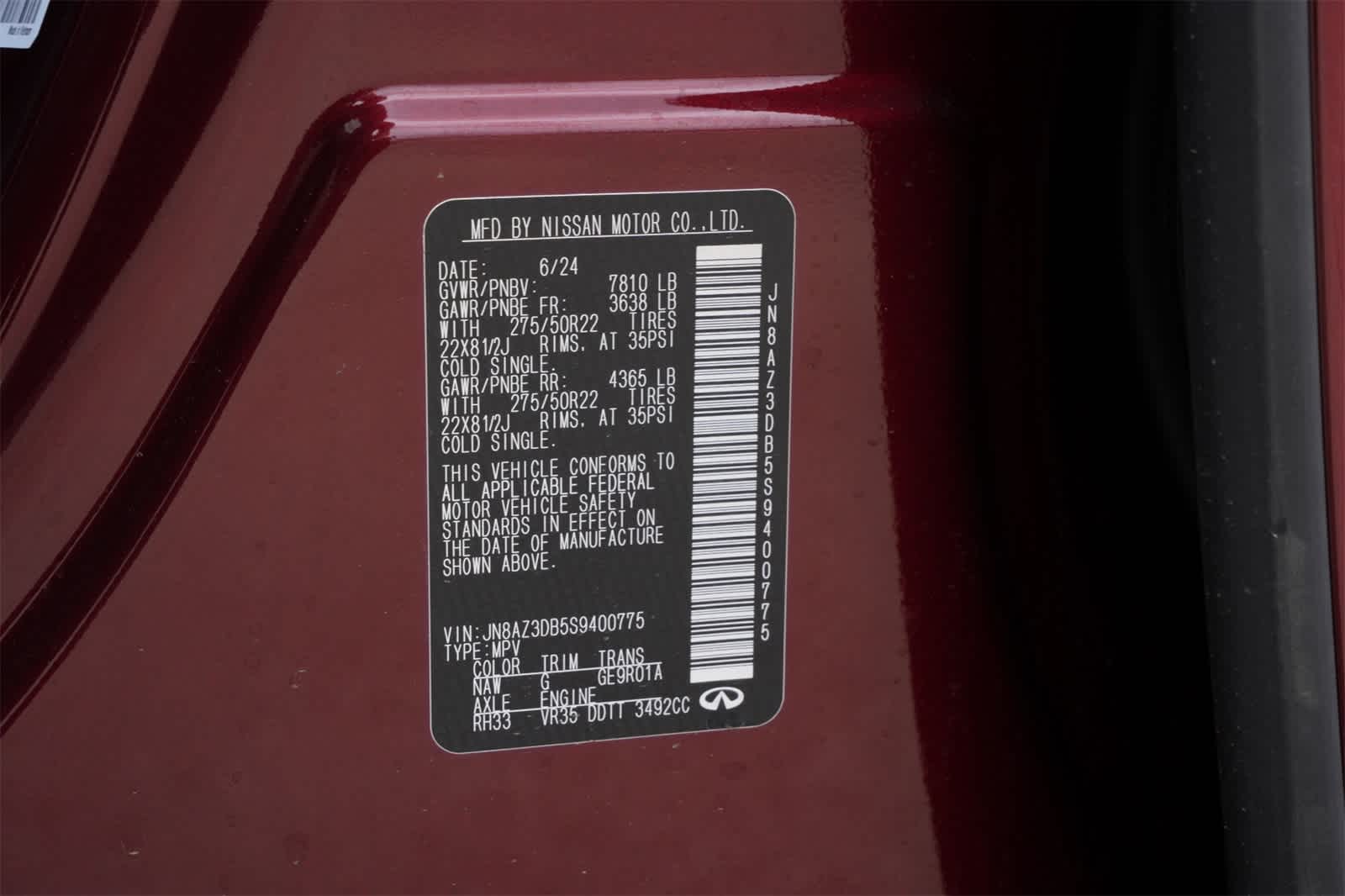 2025 INFINITI QX80 Sensory 4WD