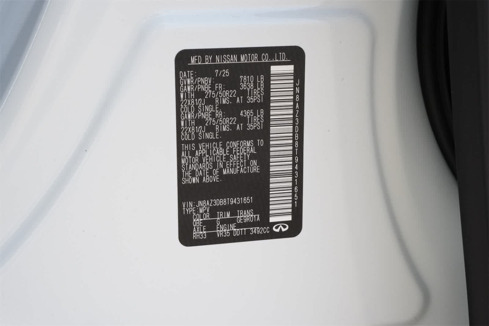 2026 INFINITI QX80 SPORT