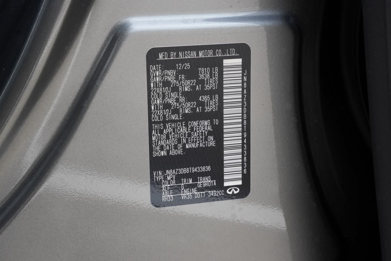 2026 INFINITI QX80 SPORT