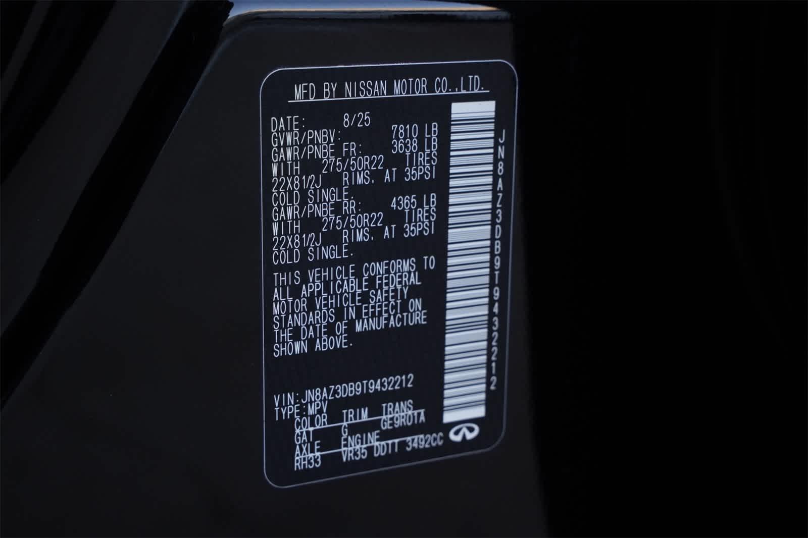 2026 INFINITI QX80 Sport 4WD