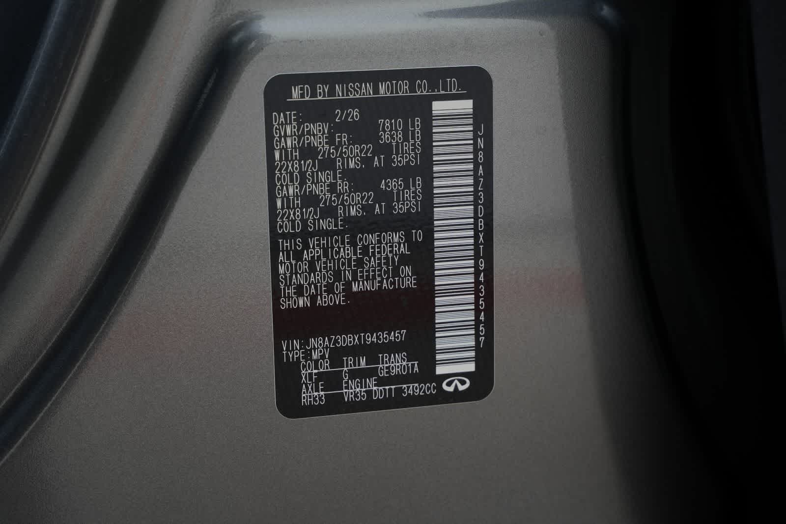 2026 INFINITI QX80 SPORT