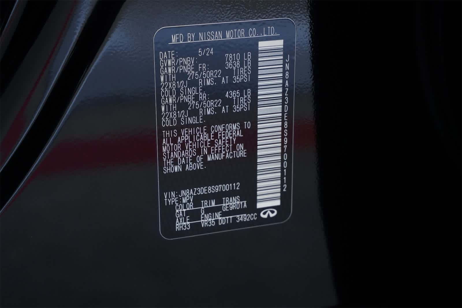 2025 INFINITI QX80 Sensory 4WD