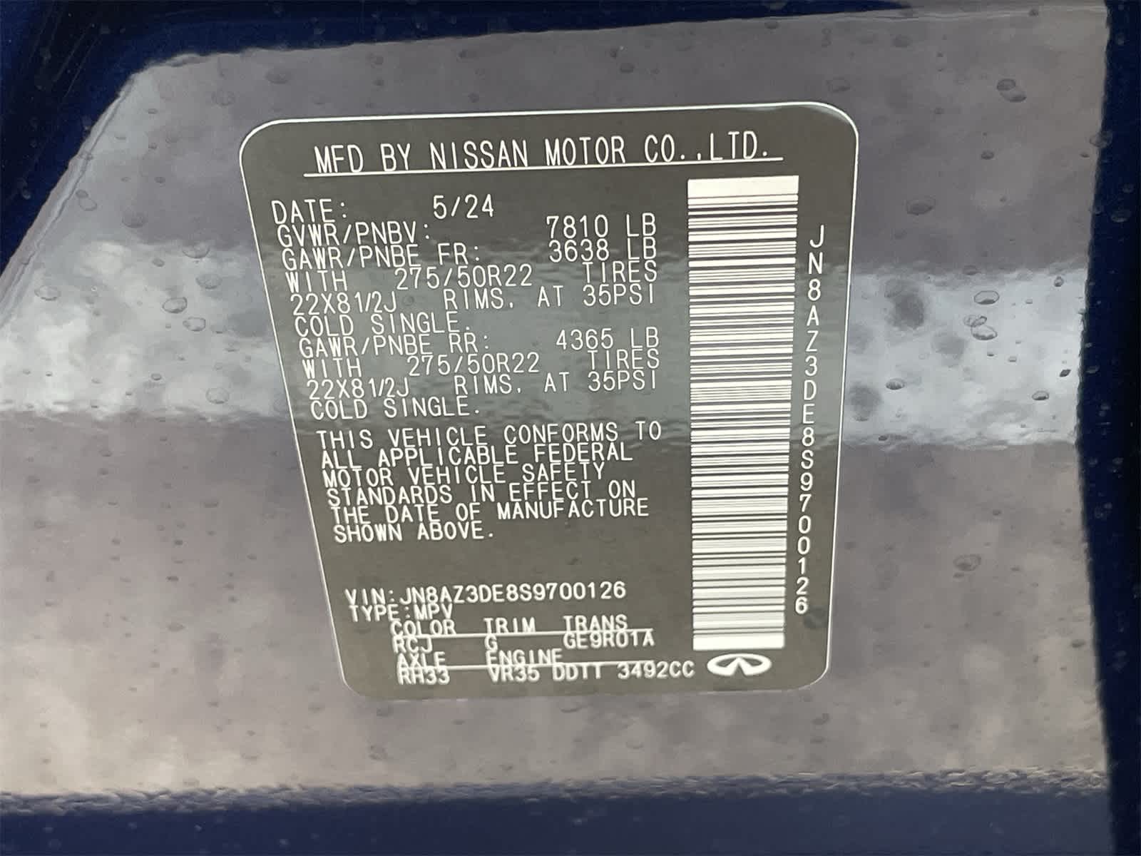 2025 INFINITI QX80 Sensory 4WD