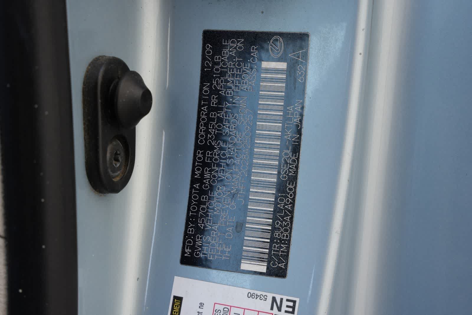 2010 Lexus IS 250C 2dr Conv Auto