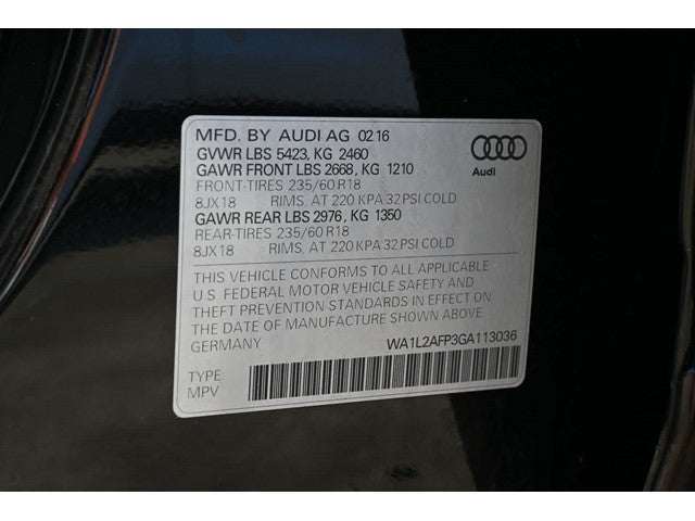 2016 Audi Q5 Premium Plus
