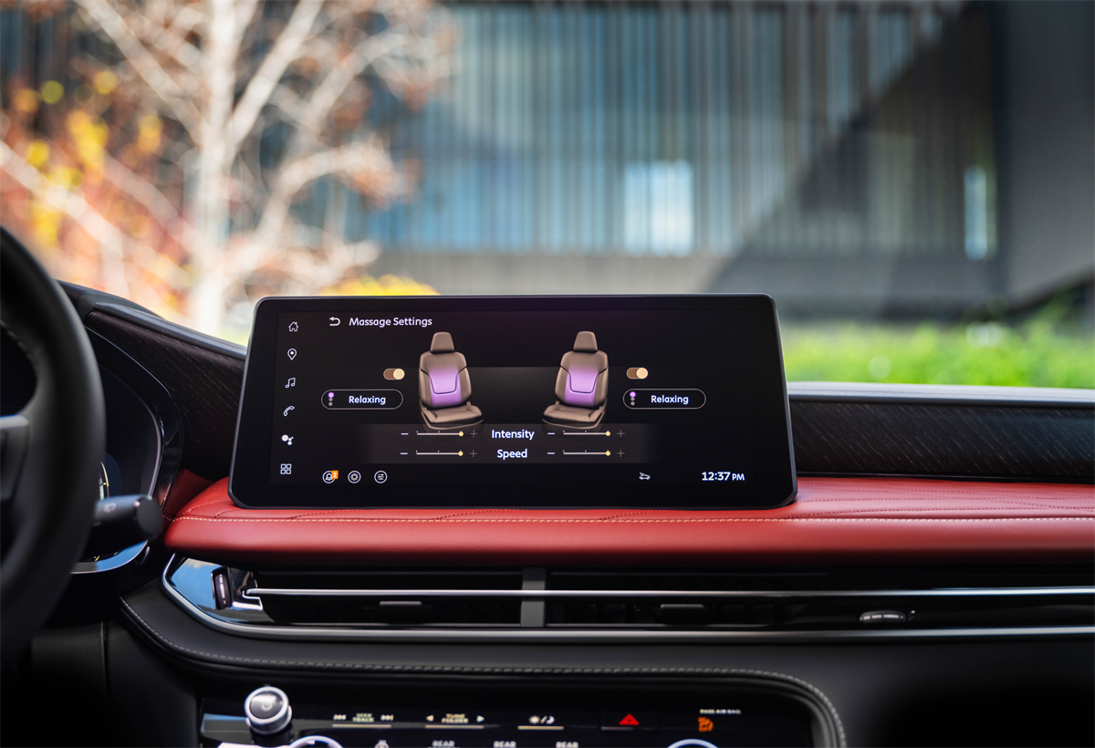 Dashboard of a new INFINITI SUV