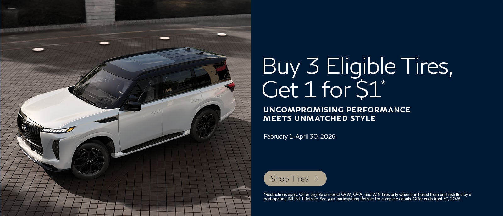 SD INFINITI Tire Offer